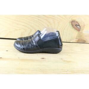 Naot Flats Womens Sz 10 Kouro Black Leather Paisley Print Eu 41 Loafer Shoes